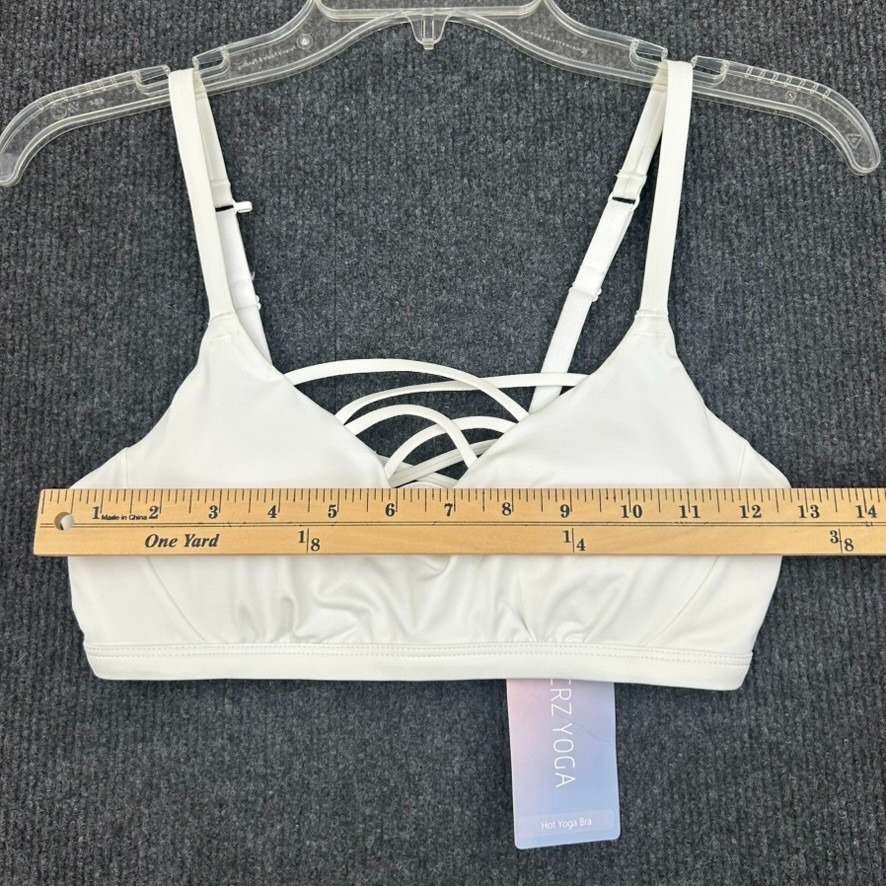 Crz Yoga Women's Strappy Sports Yoga Bra Cross Back White Size Small - Lot Of 2 — image 2 of 8